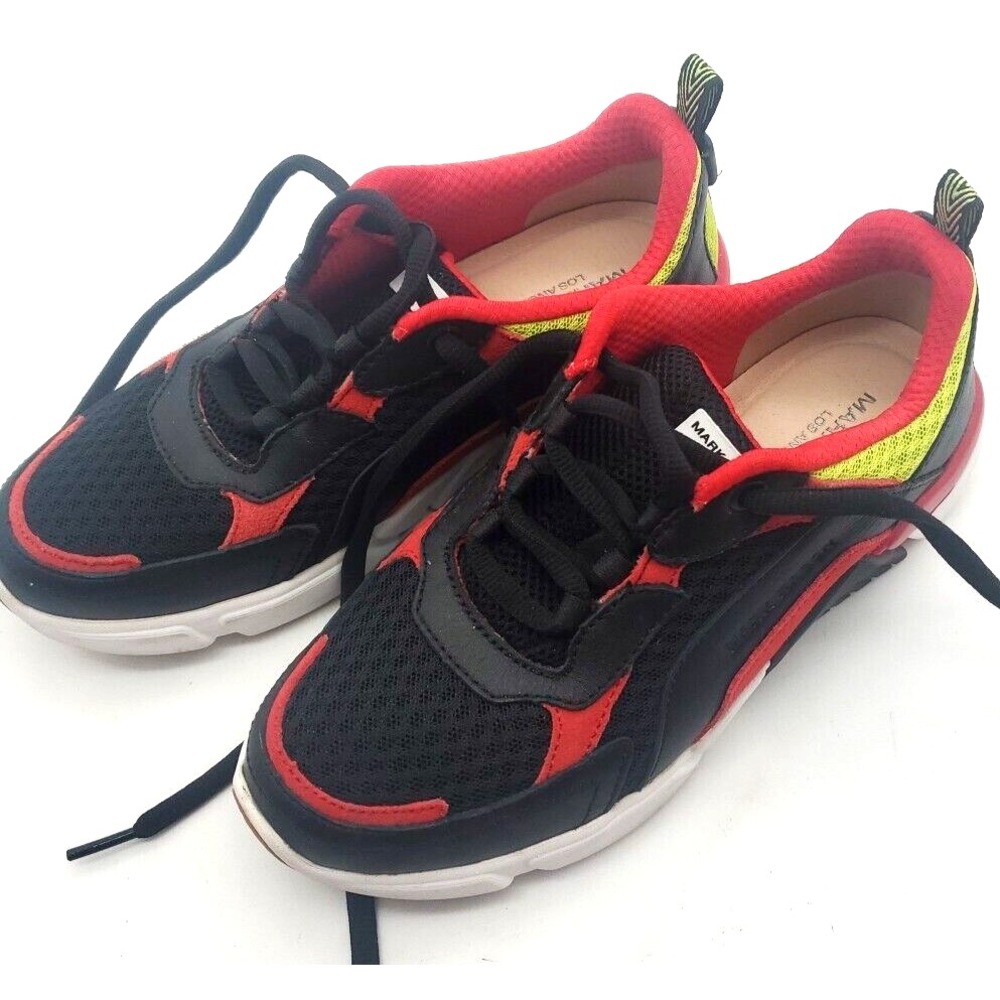 Mark Nason Womens Sneakers Size 7 Black Red‎ Yellow Designer skater hip hop